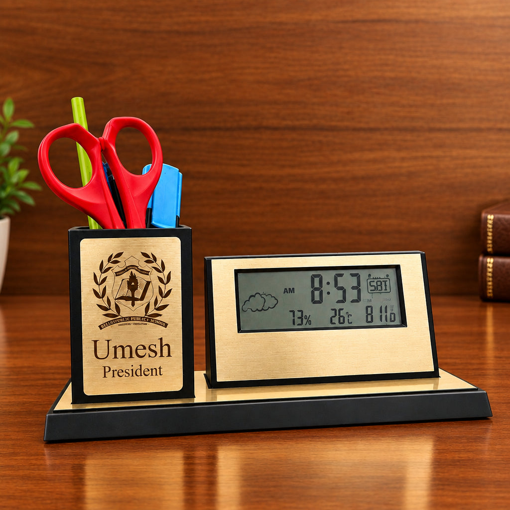 Personalized Digi Clock Penstand