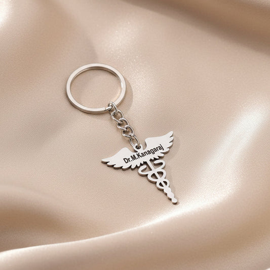 Personalized Silver-Plated Keychains