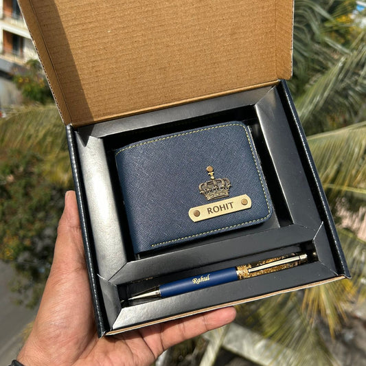 Imported Leather Wallet & Pen Combo