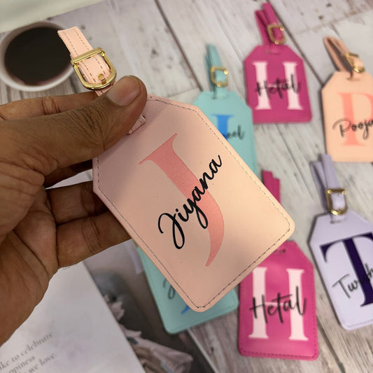 Personalized Leather Travel Bag Tag