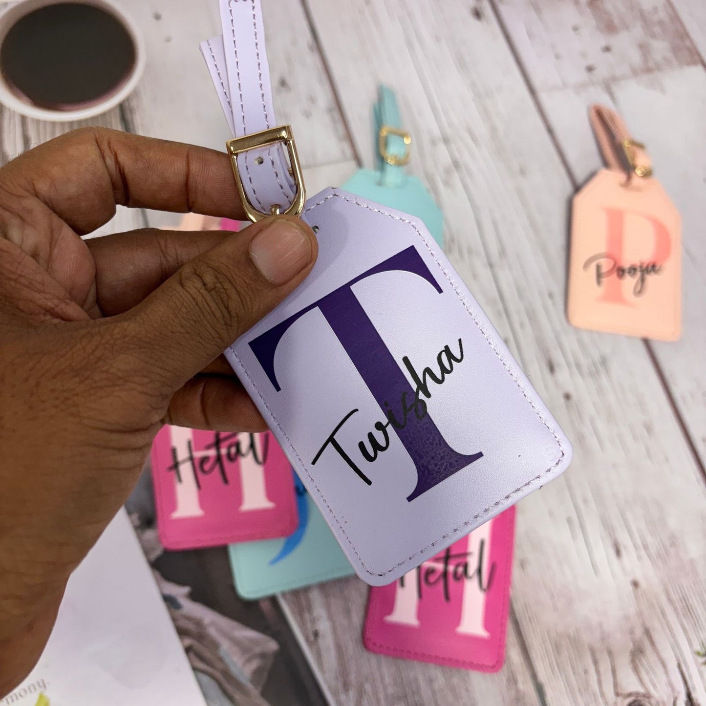 Personalized Leather Travel Bag Tag