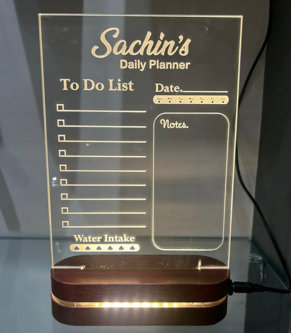 Personalized LED Weekly Planner