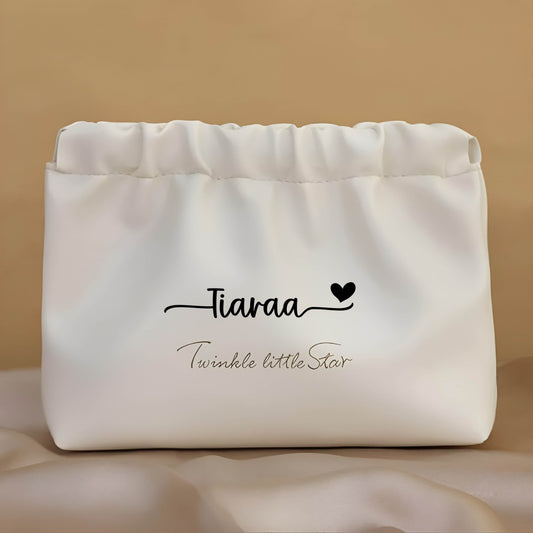 Personalized Waterproof Leather Cosmetic Bag
