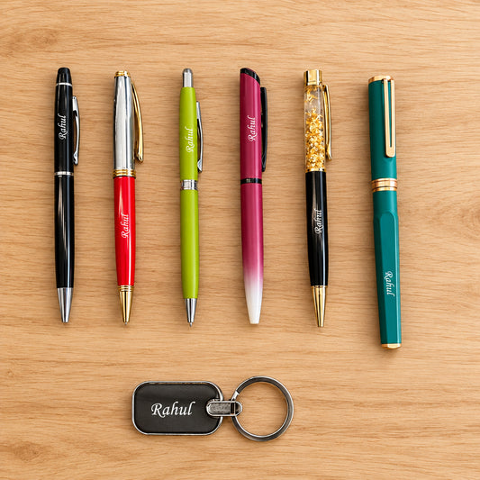 Personalized 6-in-1 Pen Set With FREE Keychain