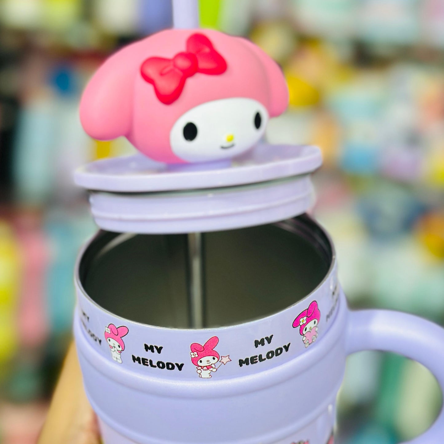 1200ml Leak-Proof Stainless Steel Character Tumbler with Handle