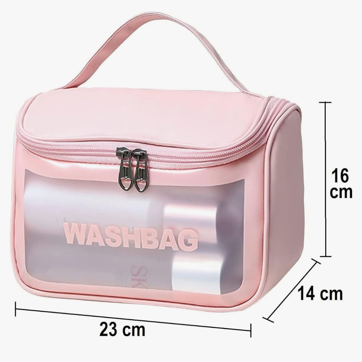 High-Capacity Waterproof Travel Washbag with Hook