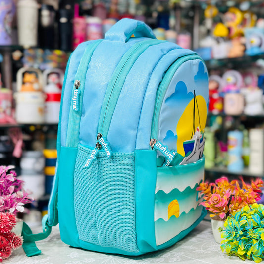 17 Inch Premium Backpack | 4 Zipper Waterproof School Bag with Cushion Support