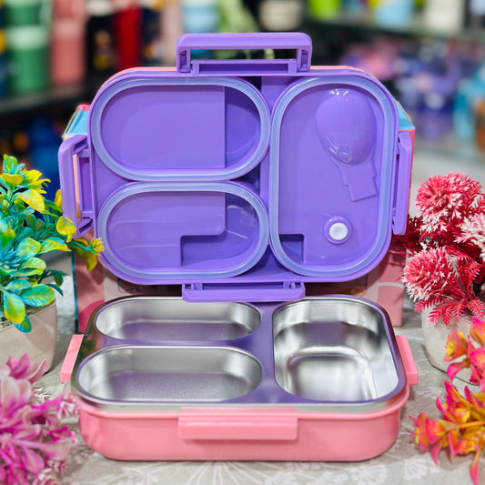 3-Grid Compact Insulated Stainless Steel Lunch Box
