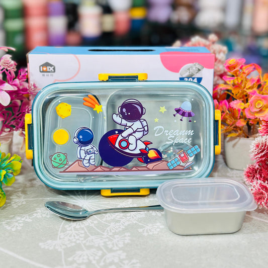 Premium 2-Grid 304 Stainless Steel Lunch Box