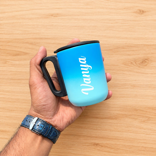 Dual Tone Cello Coffee Mug – Personalised Stainless Steel Coffee Cup