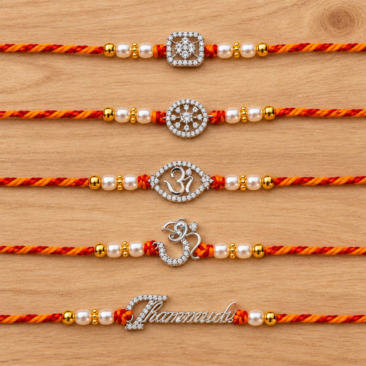 Unisex Pure 925 Silver Rakhi