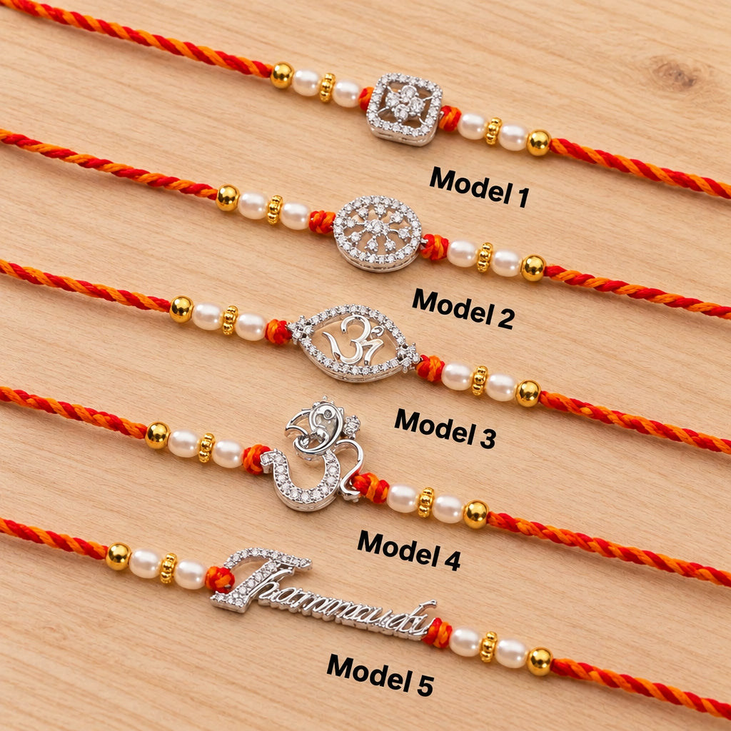 Unisex Pure 925 Silver Rakhi