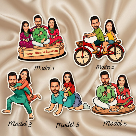 Personalised Caricature Magnets - Siblings Special