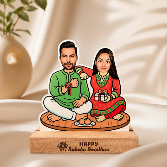 Personalised Caricature Table Top - Siblings Special