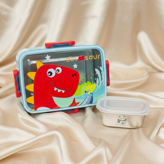 600ml Compact Stainless Steel Leak-Proof Lunch Box
