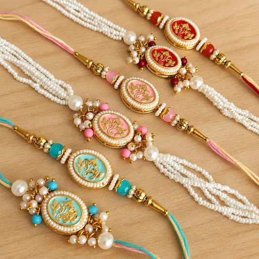 Ganesha Bhai Bhabhi Rakhi Pair – Divine Raksha Bandhan Special