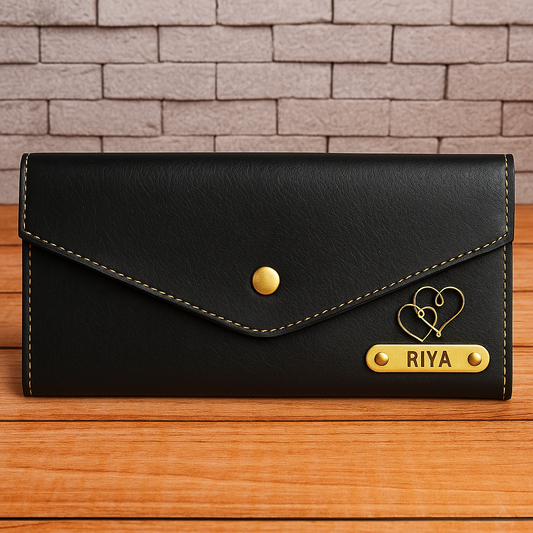 Personalized Premium Leather Minimal Clutch For Women | Women's Wallet