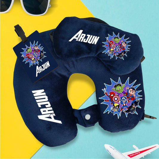 Personalized Travel Neck Pillow Combo