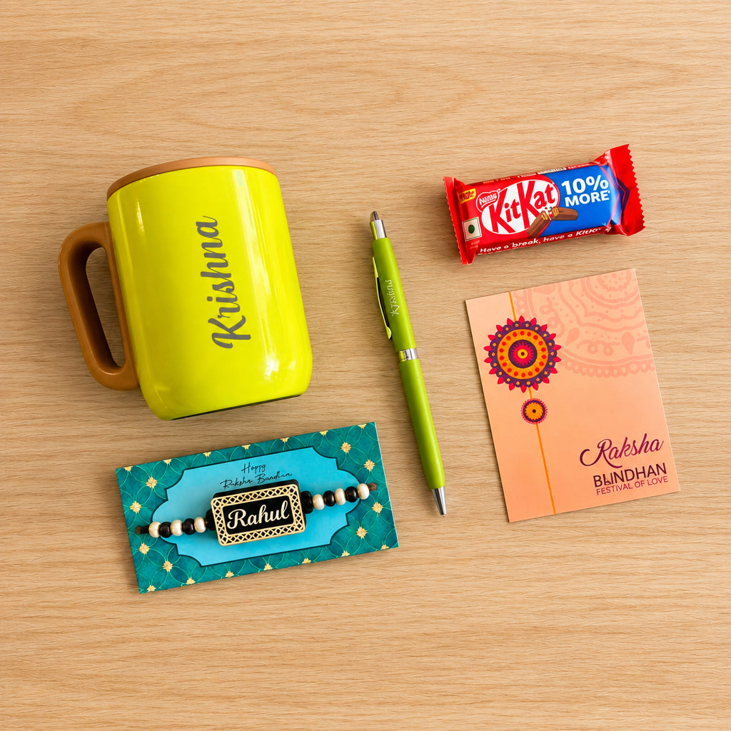 Personalised Rakhi Gift Set