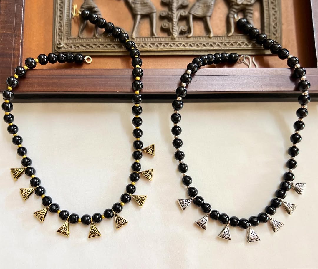 Beautiful Handmade Beads Necklace with Fillers – Elegant & Unique