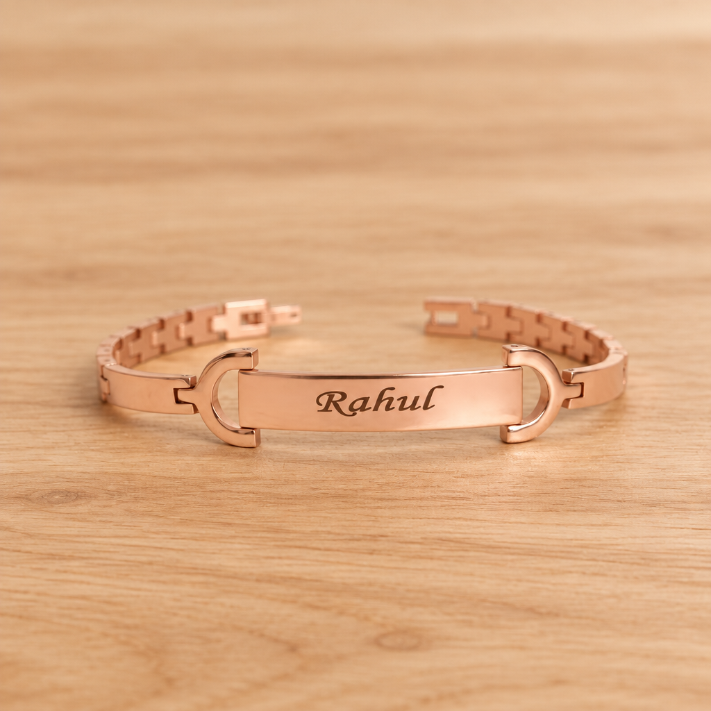 Personalised Brass Bracelet