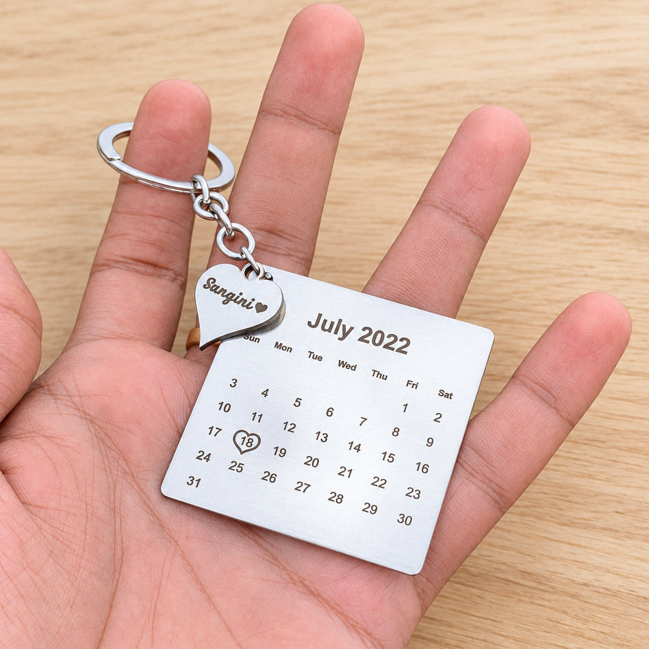 Customised Calendar Keychain