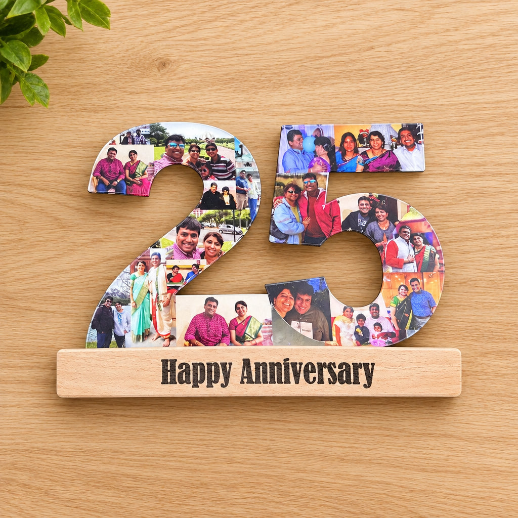 Numerical Customised Collage Table Top