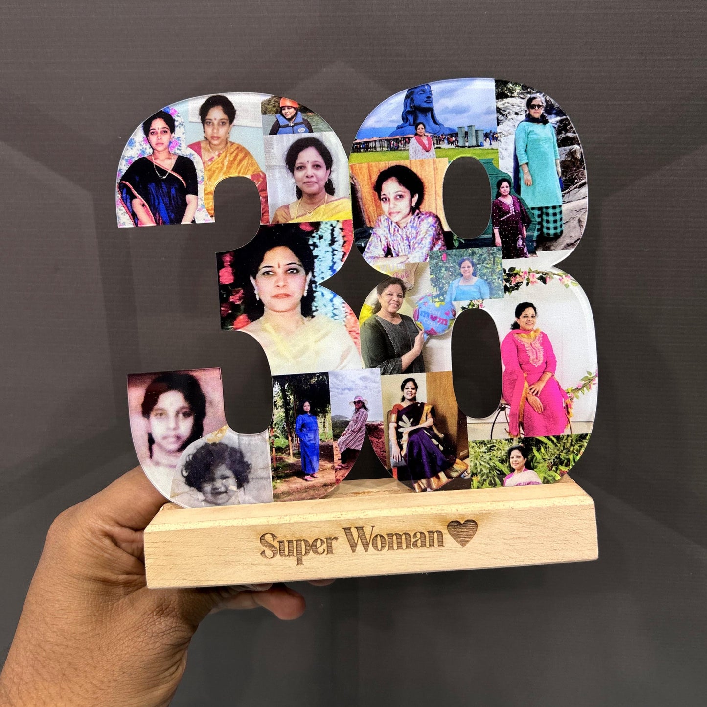 Numerical Customised Collage Table Top