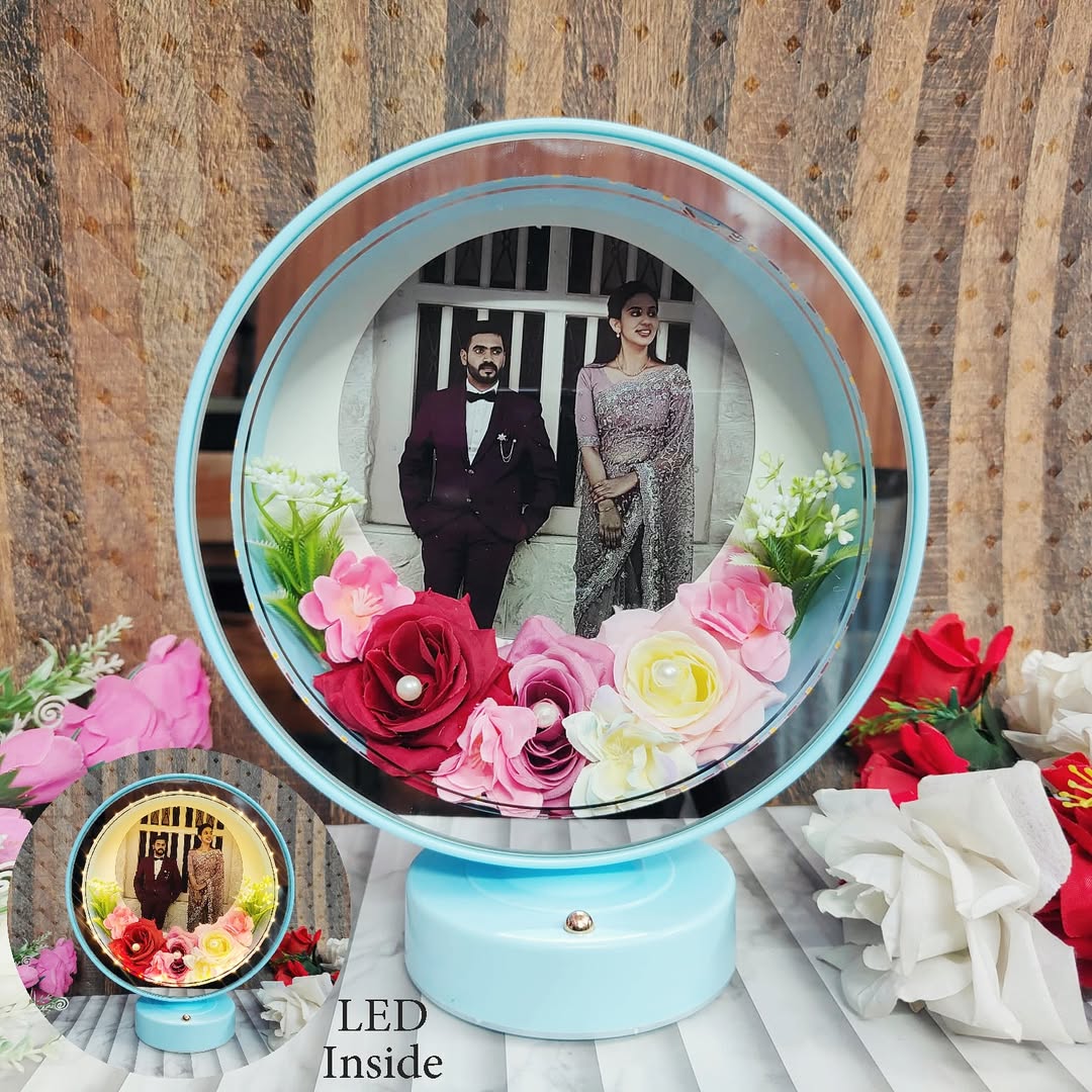 Personalized Floral Lamp