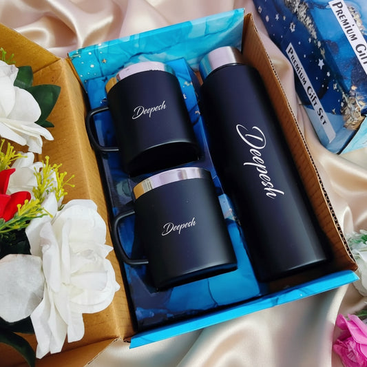 Stainless Steel Bottle + Cup Combo