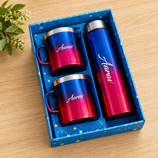 Stainless Steel Bottle + Cup Combo