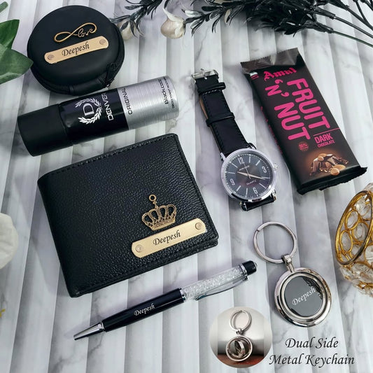 Italian Leather Essential Hamper For Him