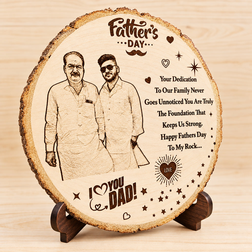 Personalized Wooden Plank With Stand