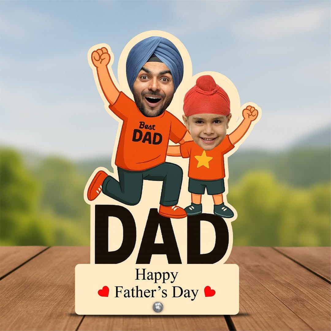 Personalized Caricature Table Top For Father