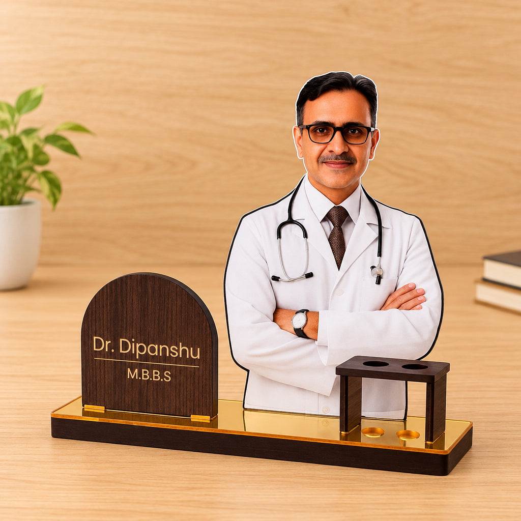 Personalized Doctor Table Nameplate