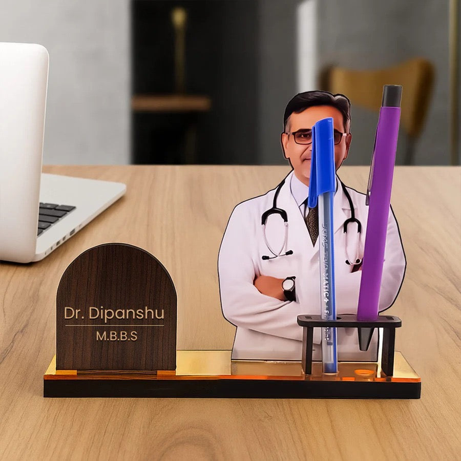 Personalized Doctor Table Nameplate