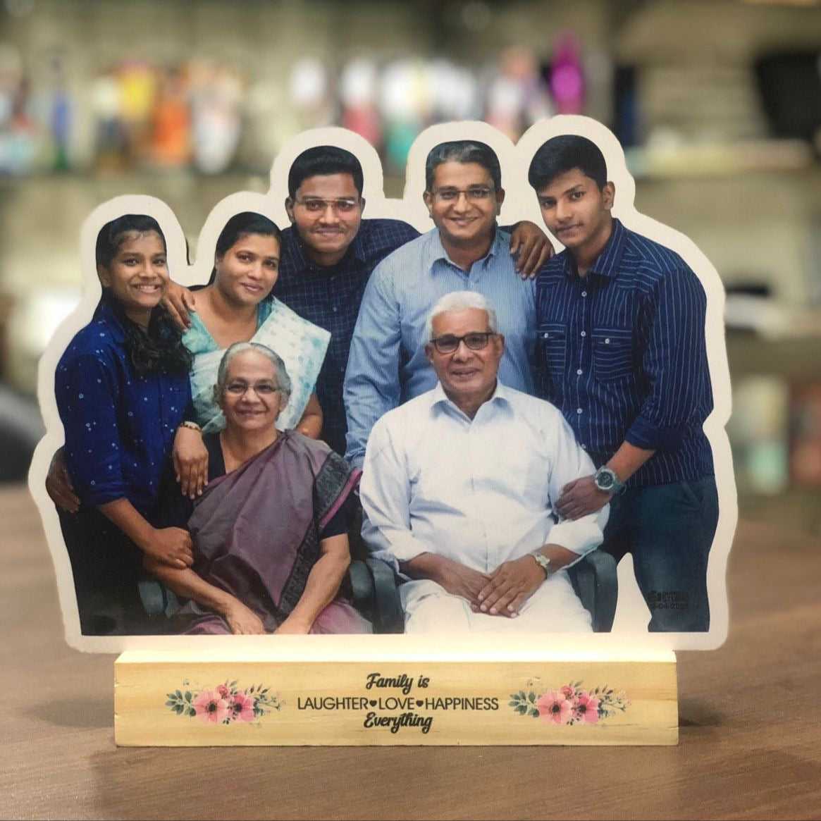 Premium Quality Wooden Photo Cutout With Base