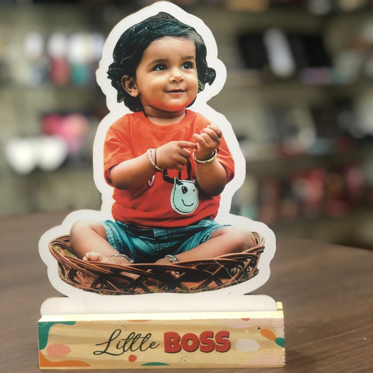 Premium Quality Wooden Photo Cutout With Base