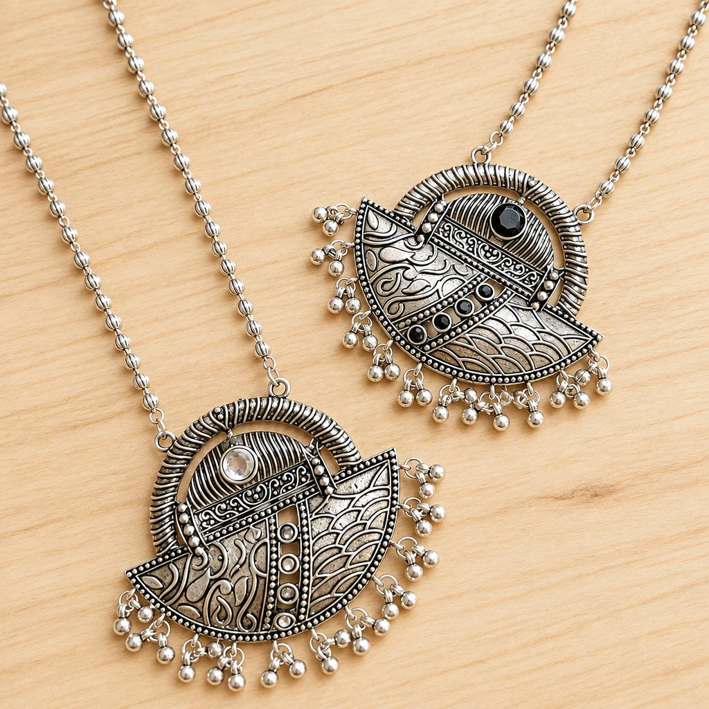 Boho Oxidised Necklace – Trendy Jewellery