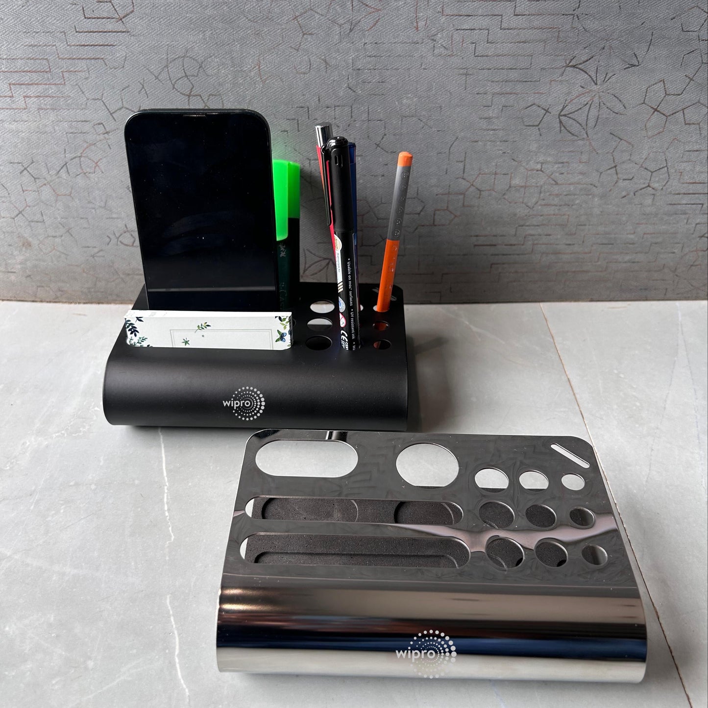 Mobile & Stationery Holder With FREE Metal Pen