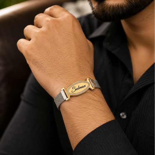 Men's Personalized Bracelet – Custom Name Jewellery