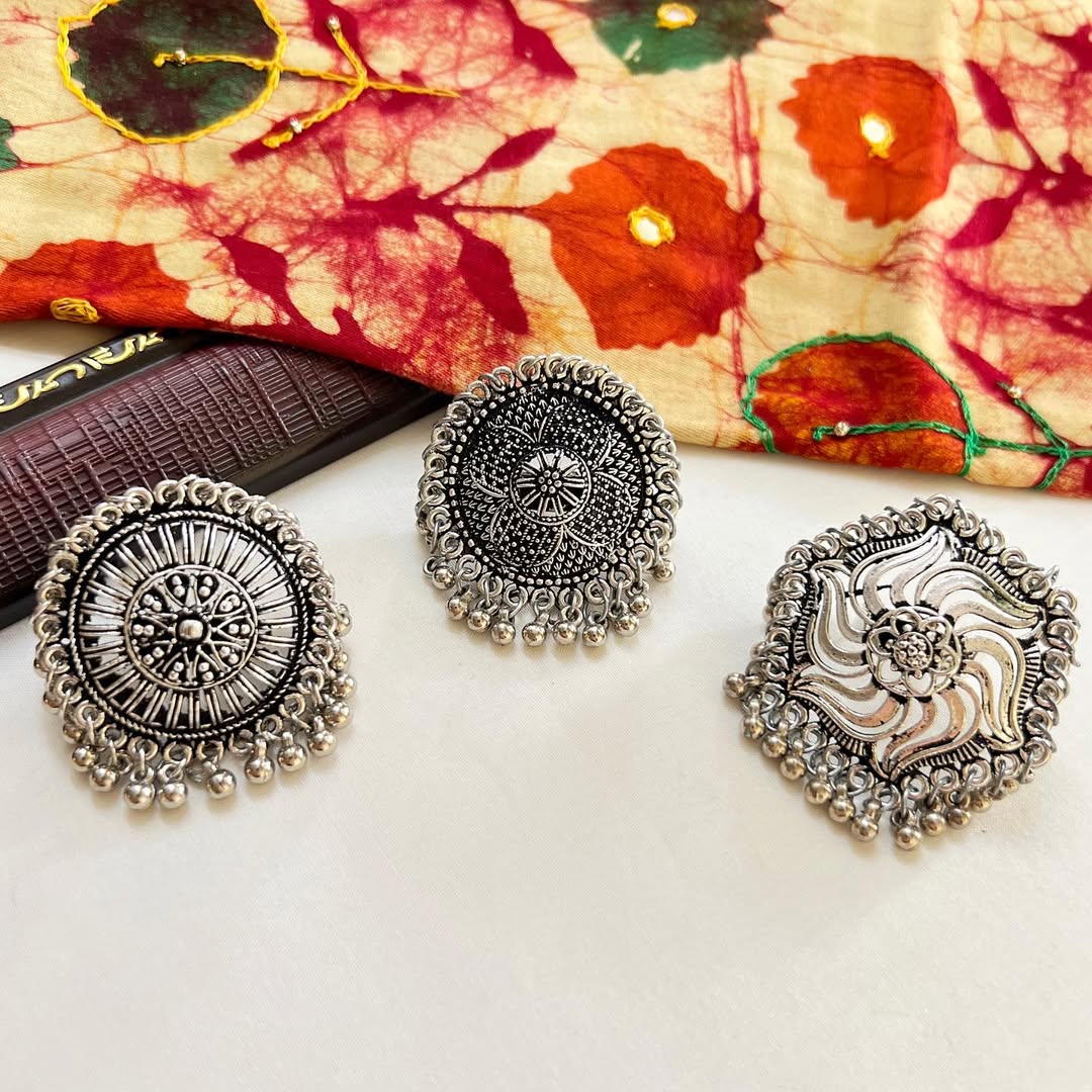 Gungroo Oxidised Rings | Festive Edition