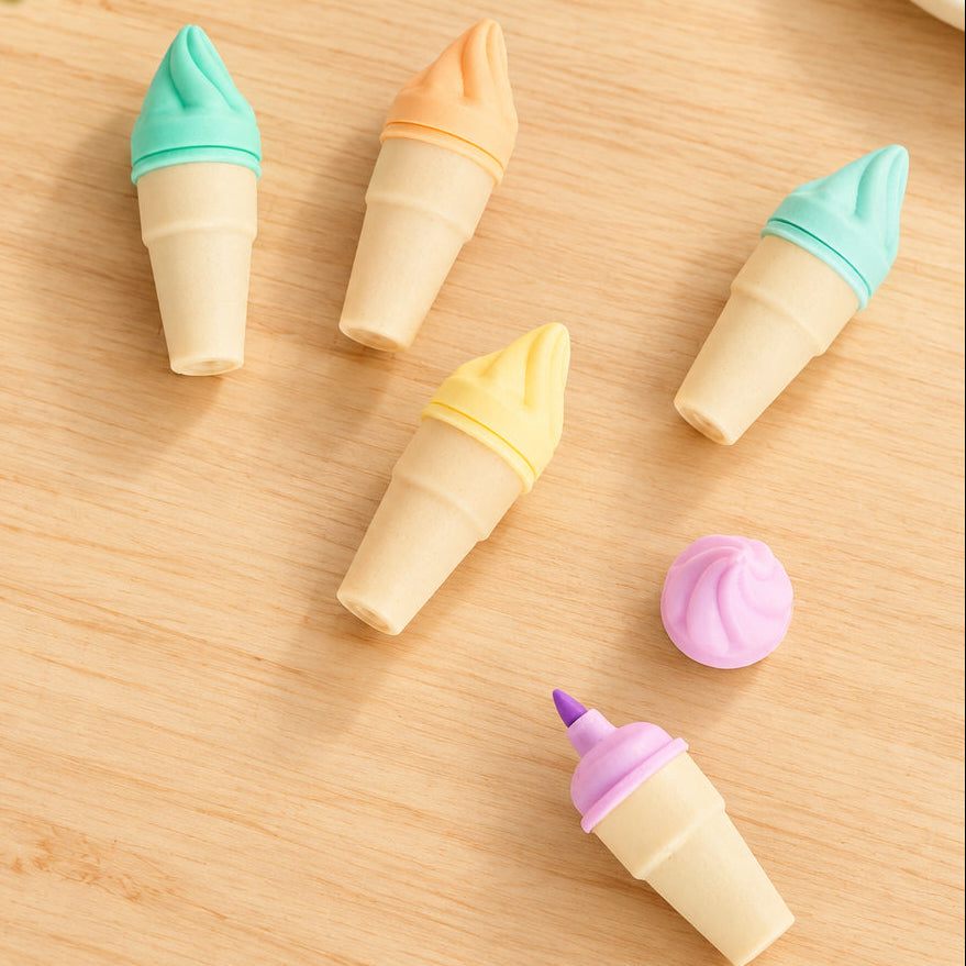 Ice Cream Highlighters - Set Of 6