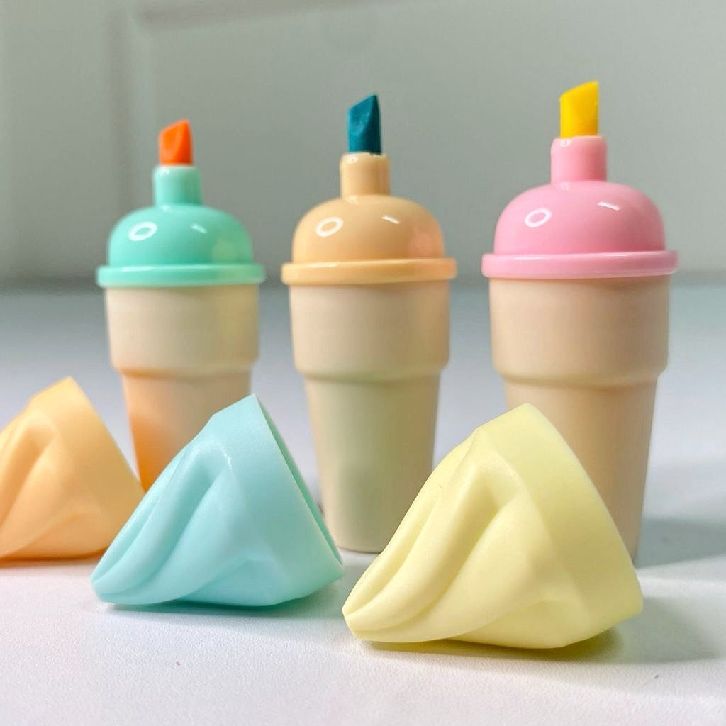 Ice Cream Highlighters - Set Of 6