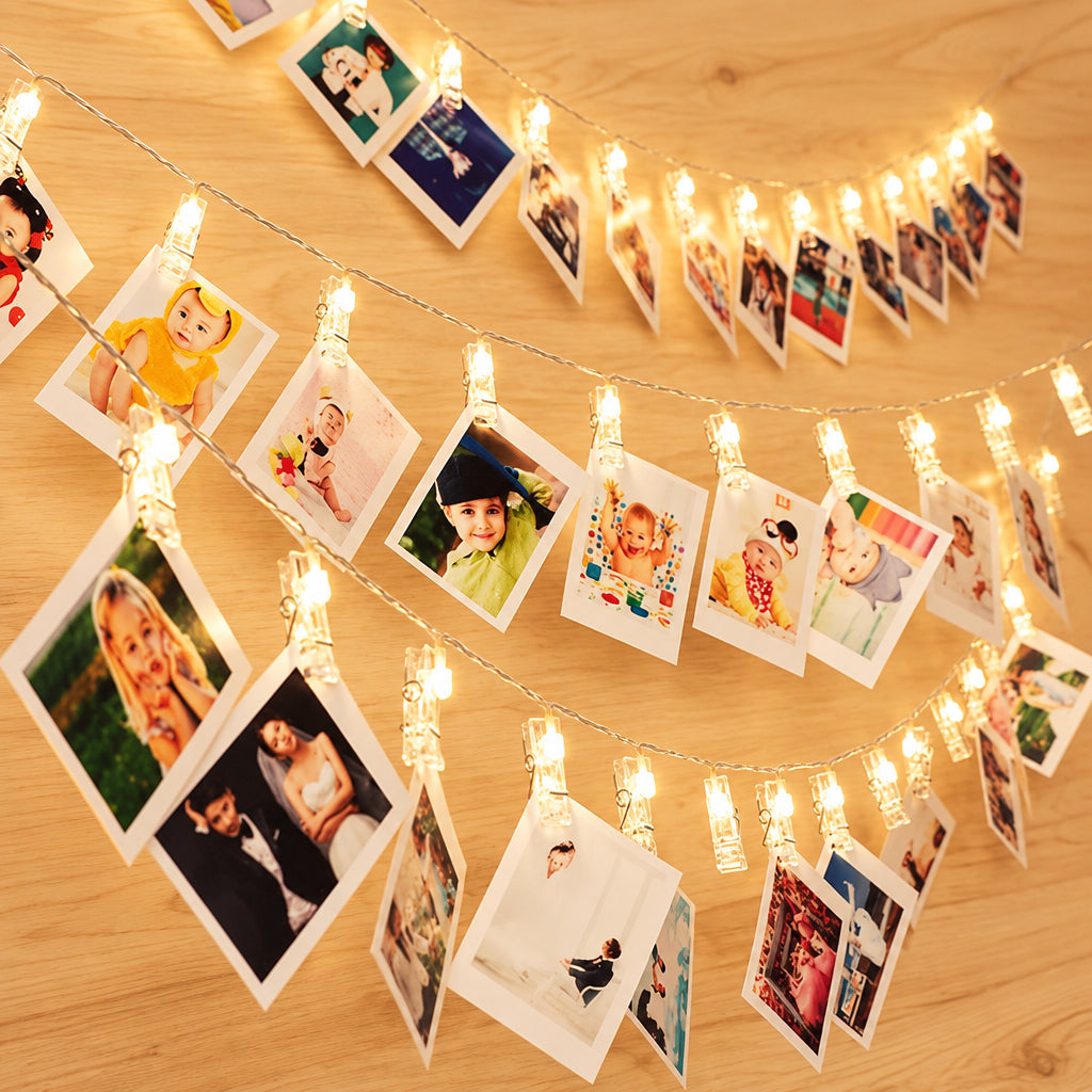 LED Clips Light With HD Print Photographs