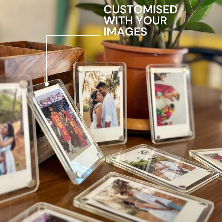 Polaroid-Style Acrylic Photo Magnets (Set Of 2)