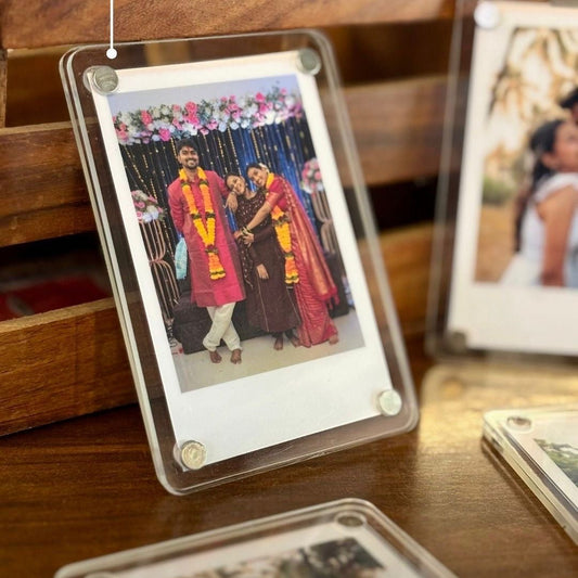 Polaroid-Style Acrylic Photo Magnets (Set Of 2)