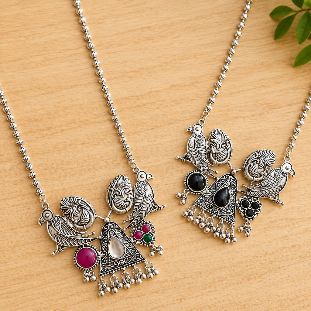 Oxidised Bohemian Necklace – Trendy Accessories