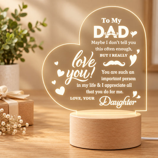 Special LED Table Top for Father