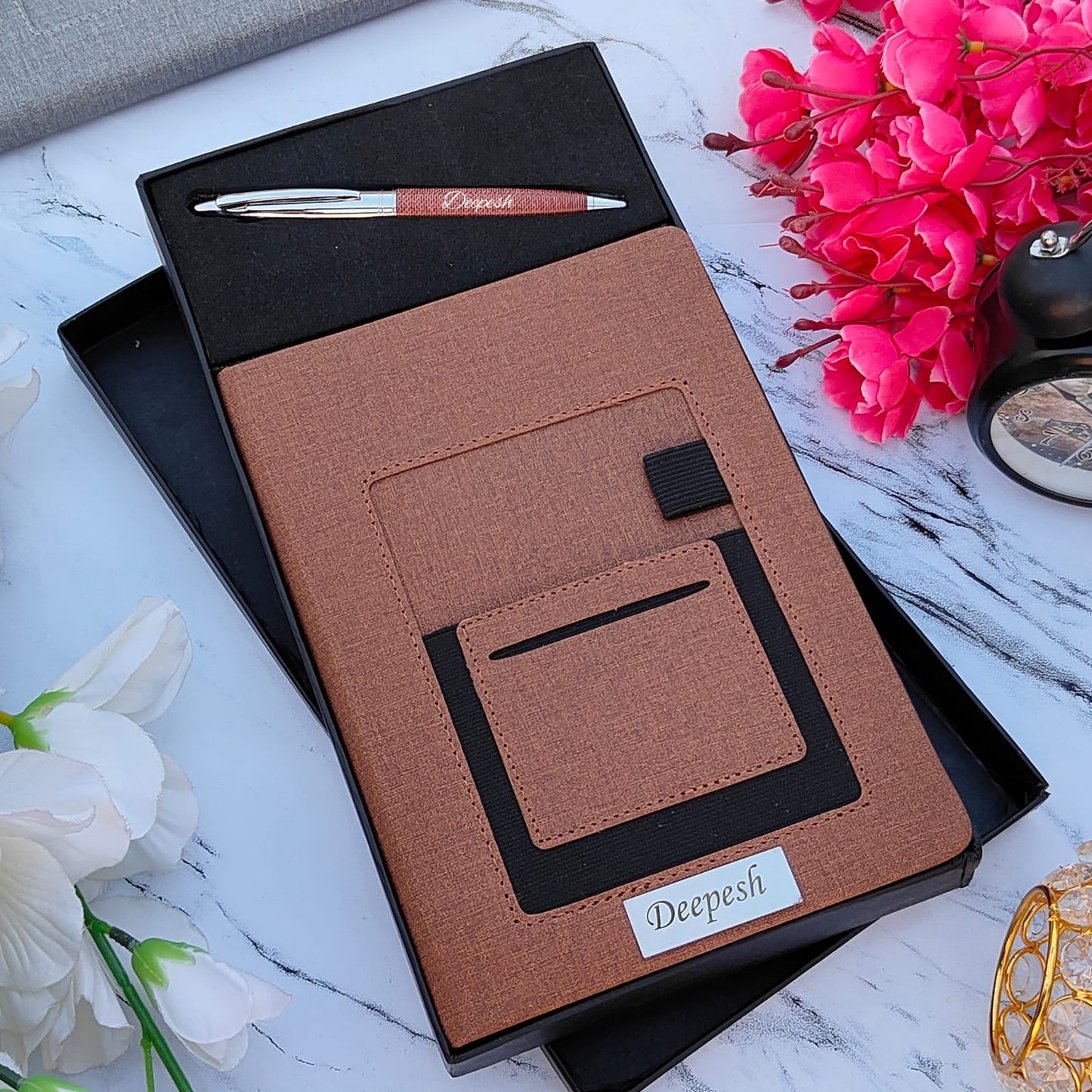 Premium Personalized Diary + Pen Combo